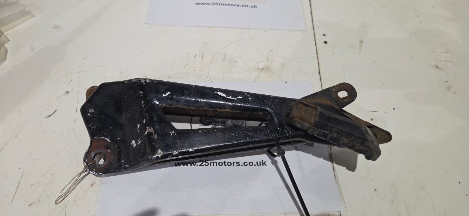 Rear foot peg hanger brackets